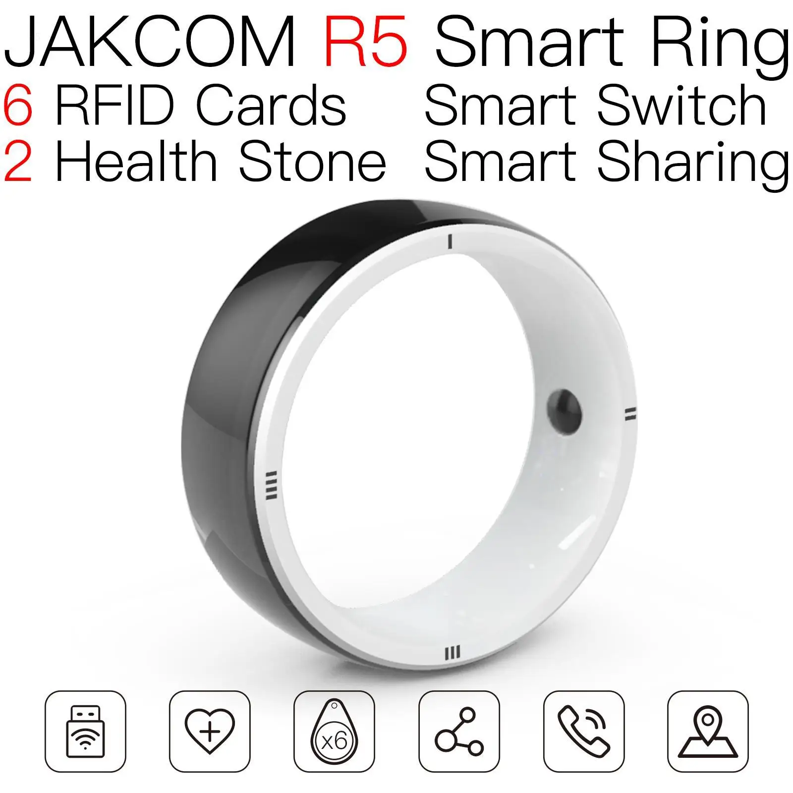 Смарт-кольцо JAKCOM R5 по цене выше, чем у h10 50 11 lite mini game camera watch band 6 глобальная версия switch bot Изображение 0
