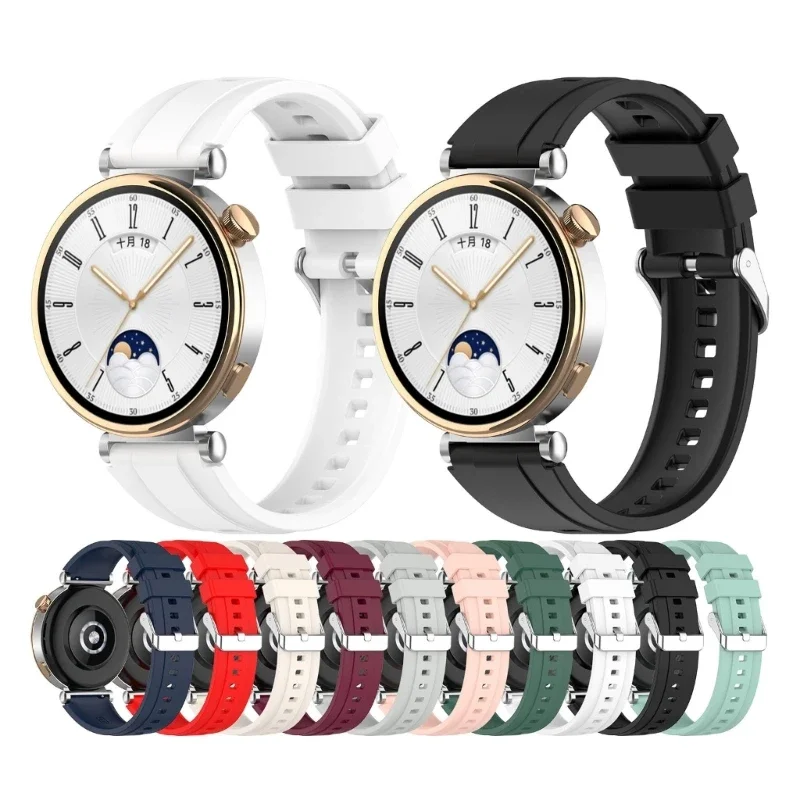 Сменные ремешки для часов HUAWEI Watch Gt4 41 мм/46 мм Для женщин, мужчин и девочек Мягкие Силиконовые браслеты Сменный ремешок Изображение 0