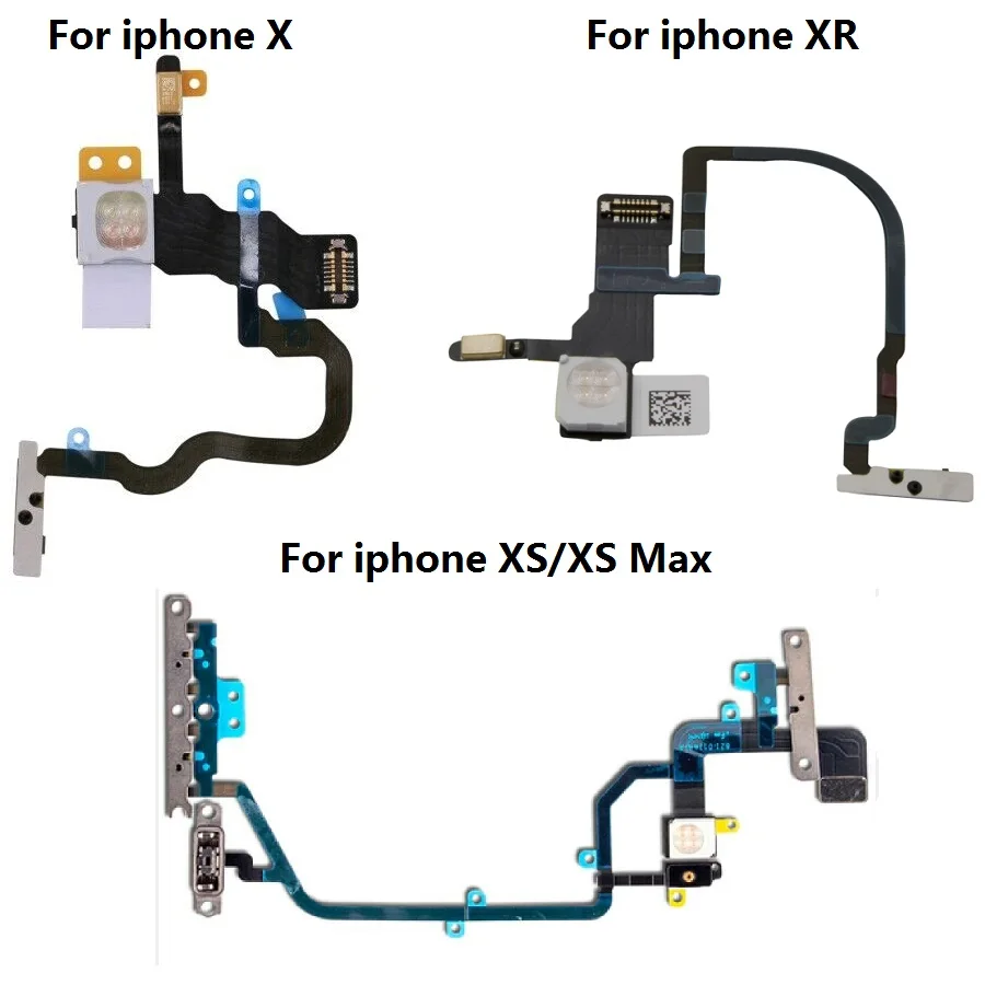 Совершенно новая кнопка питания фонарик Гибкий кабель Лента для Apple iPhone X/XR/XS/XS Max Изображение 0