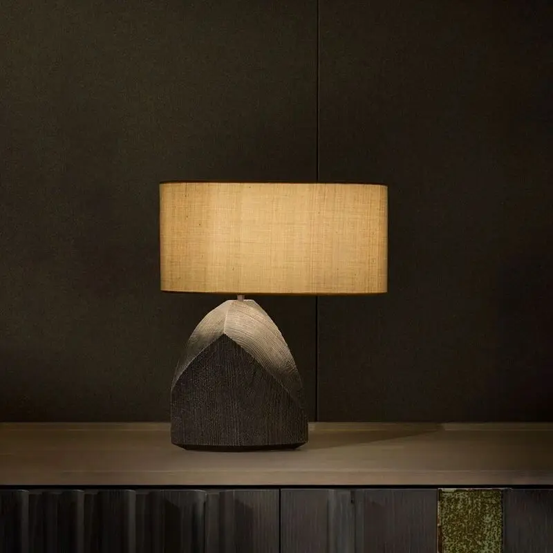Современная Настольная Лампа Из Смолы Nordic Creative Art Design Led Lighting Decor Home Гостиная Спальня Настольные Украшения Изображение 1