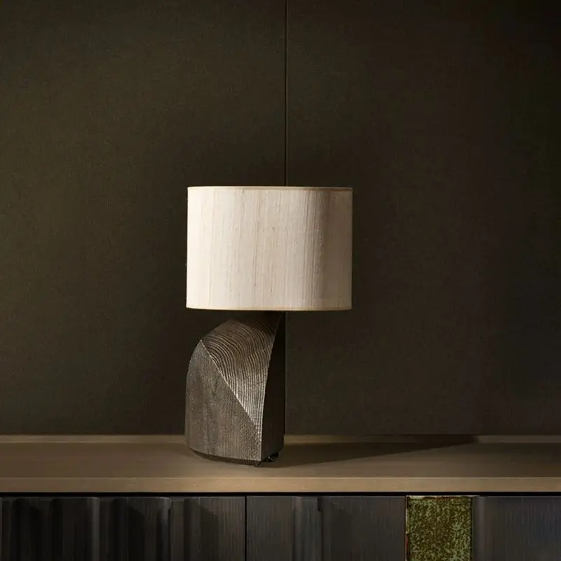 Современная Настольная Лампа Из Смолы Nordic Creative Art Design Led Lighting Decor Home Гостиная Спальня Настольные Украшения Изображение 2