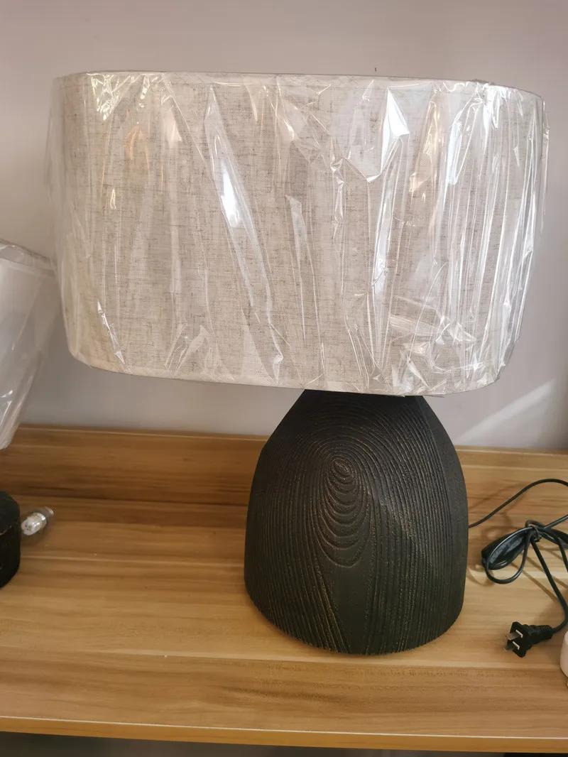 Современная Настольная Лампа Из Смолы Nordic Creative Art Design Led Lighting Decor Home Гостиная Спальня Настольные Украшения Изображение 4