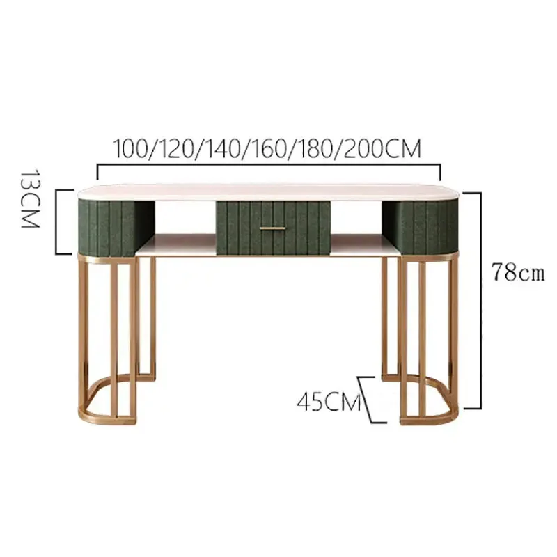 Современный минималистичный маникюрный стол и набор стульев, легкие Роскошные столы для салона красоты, мебель для салона, Домашний стол для макияжа ногтей Изображение 4
