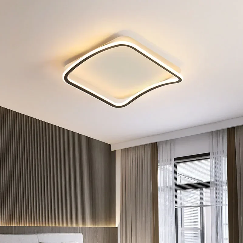 Современный светодиодный потолочный светильник Simple Line для гостиной, столовой, спальни, детской комнаты, кабинета, светильник Lustre Home Decor Изображение 0