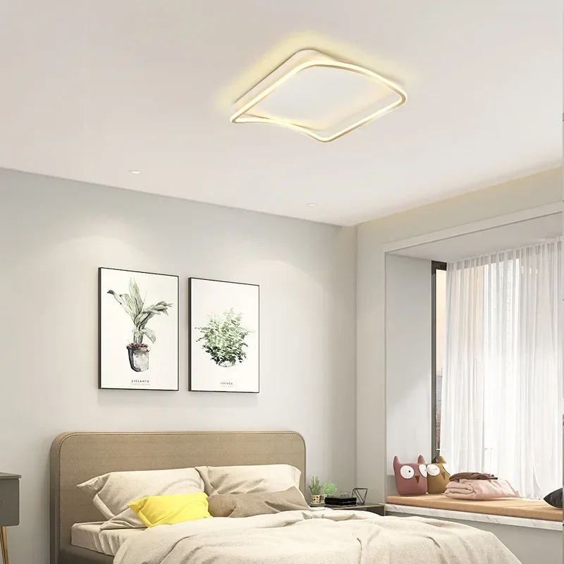 Современный светодиодный потолочный светильник Simple Line для гостиной, столовой, спальни, детской комнаты, кабинета, светильник Lustre Home Decor Изображение 3