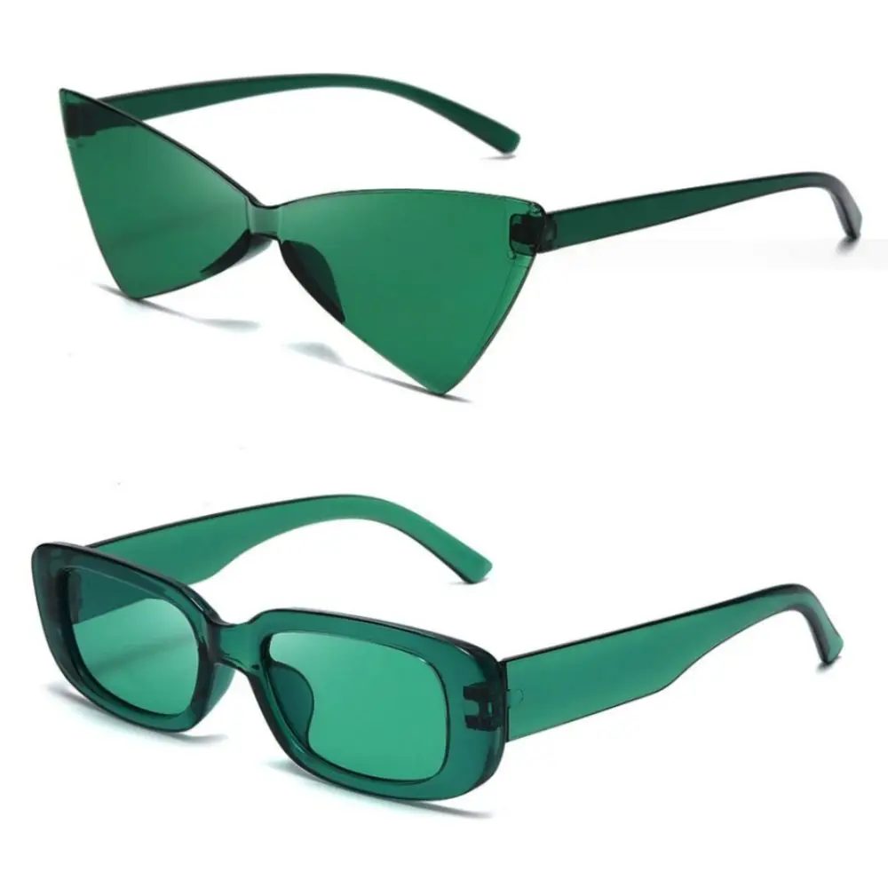 Солнцезащитные очки с Ирландским трилистником на День Святого Патрика, Зеленые Очки с Четырехлистным клевером, Модные Солнцезащитные очки без оправы, украшения для костюмов для вечеринок. Изображение 4