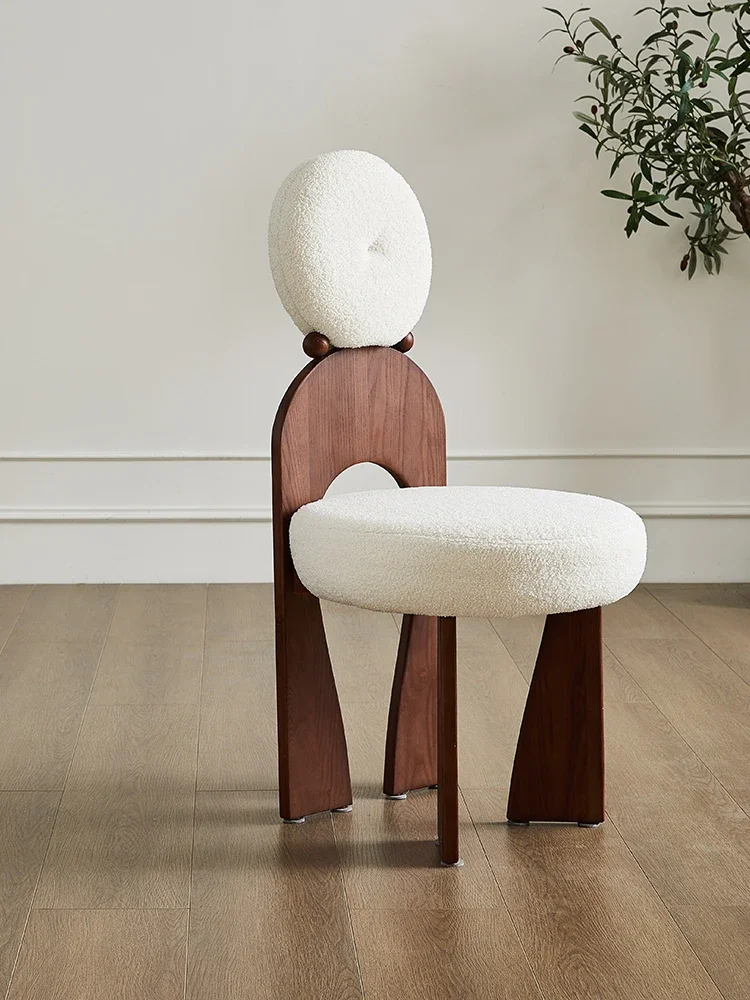Стулья из массива дерева, французские обеденные стулья, табуреты, домашние стулья Изображение 0