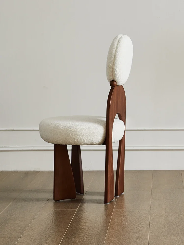 Стулья из массива дерева, французские обеденные стулья, табуреты, домашние стулья Изображение 2