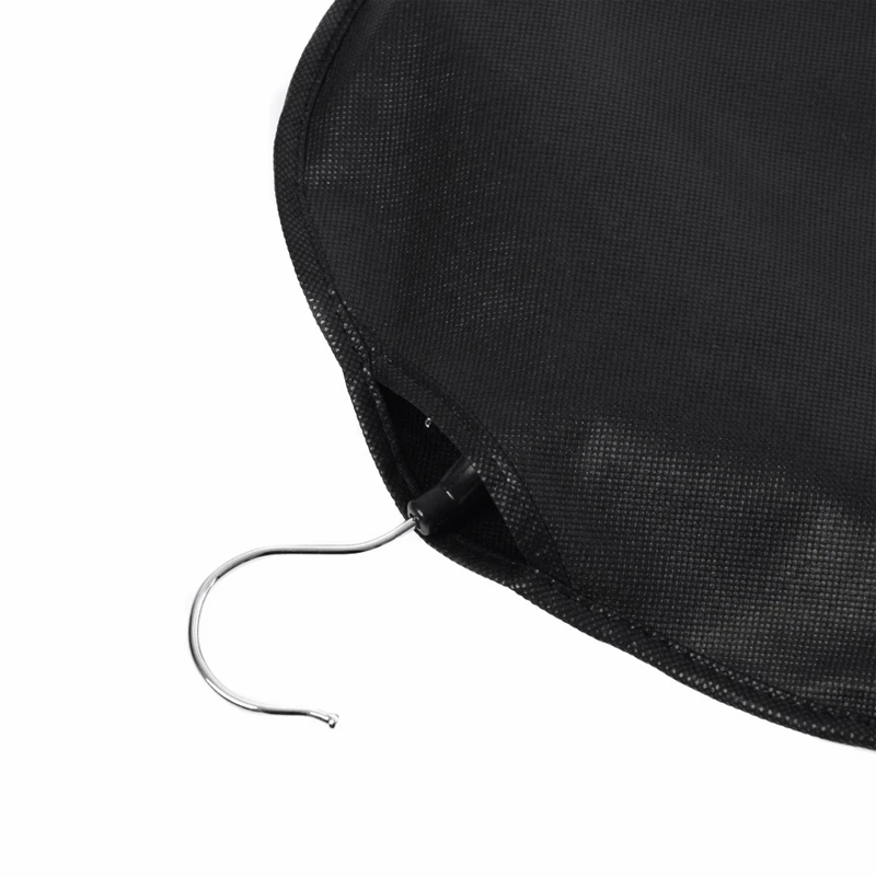 Сумка для парика на молнии, 3 комплекта (3 сумки + 3 вешалки) Черная сумка для наращивания волос, сумка для хранения, пыленепроницаемая сумка для наращивания волос Изображение 1