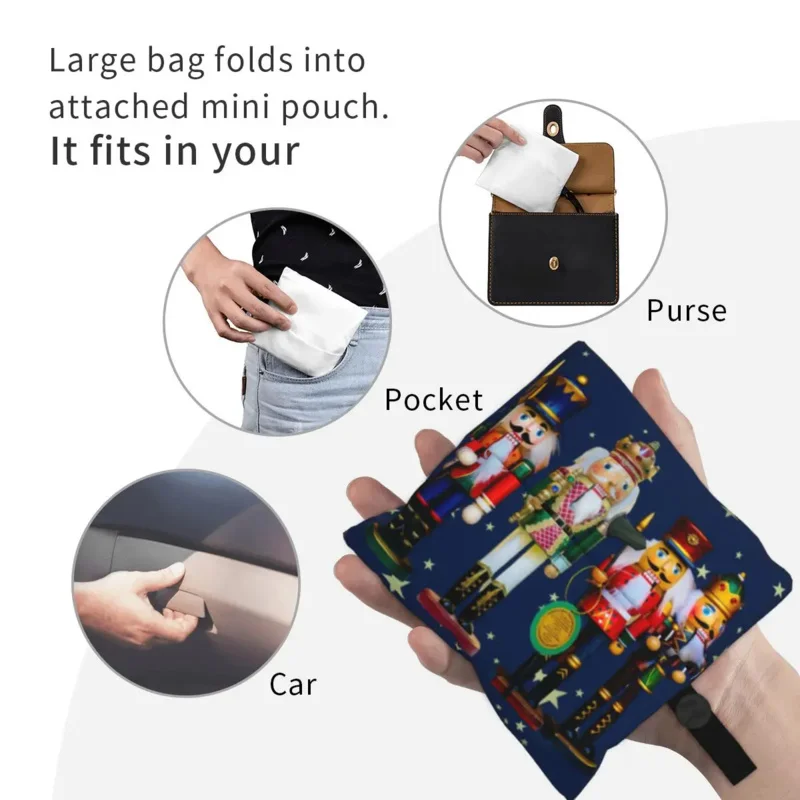 Сумка для праздничных покупок, сумки через плечо Kawaii Shopper, портативная сумка-солдатик из мультфильма 