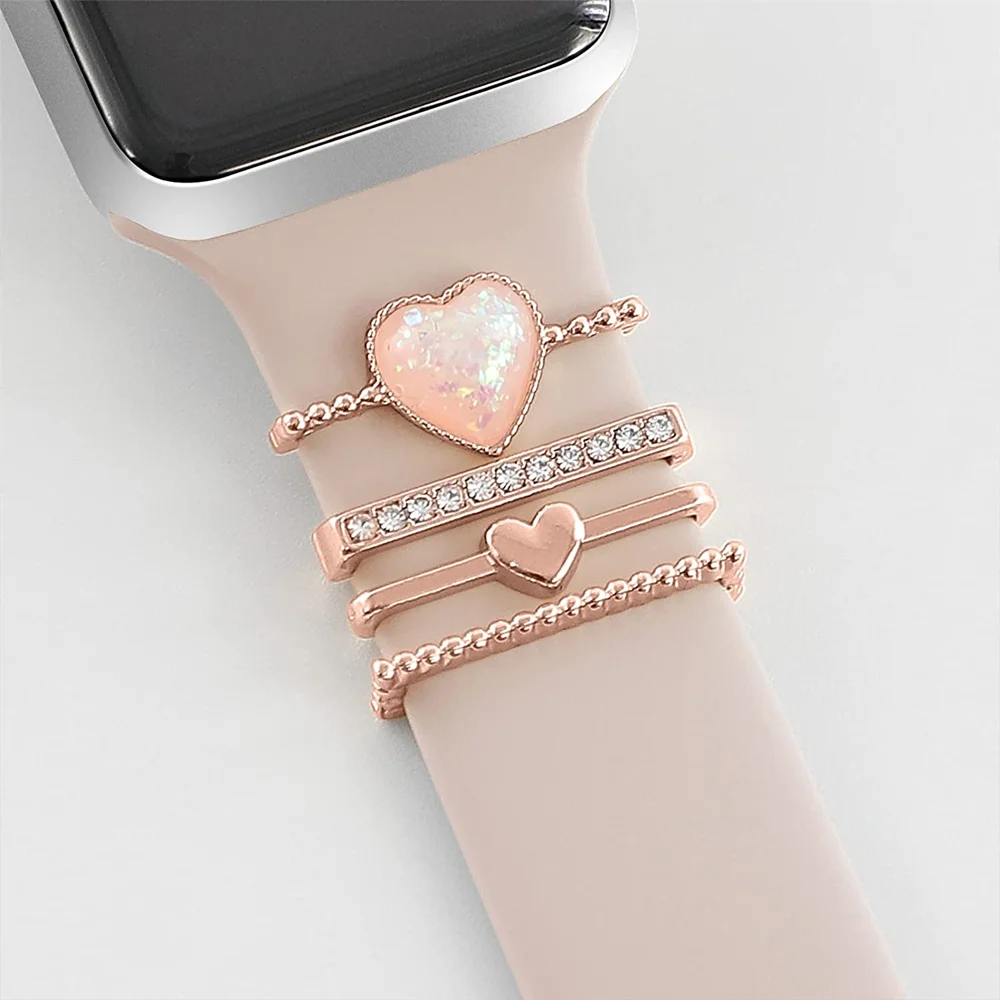 Украшение для Apple watch band 9 8 7 6 SE Ultra 2 Аксессуары Ювелирные изделия с бриллиантами Декоративное кольцо для Samsung watch ремешок 20 мм/22 мм Изображение 1