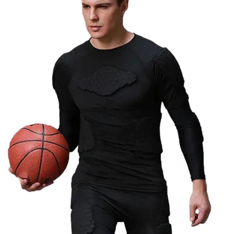 Утолщенная губка EVA Armors Джерси Защита локтя груди плеча талии От ударов Для мужчин Баскетбол Регби Футбольный Вратарь Изображение 0