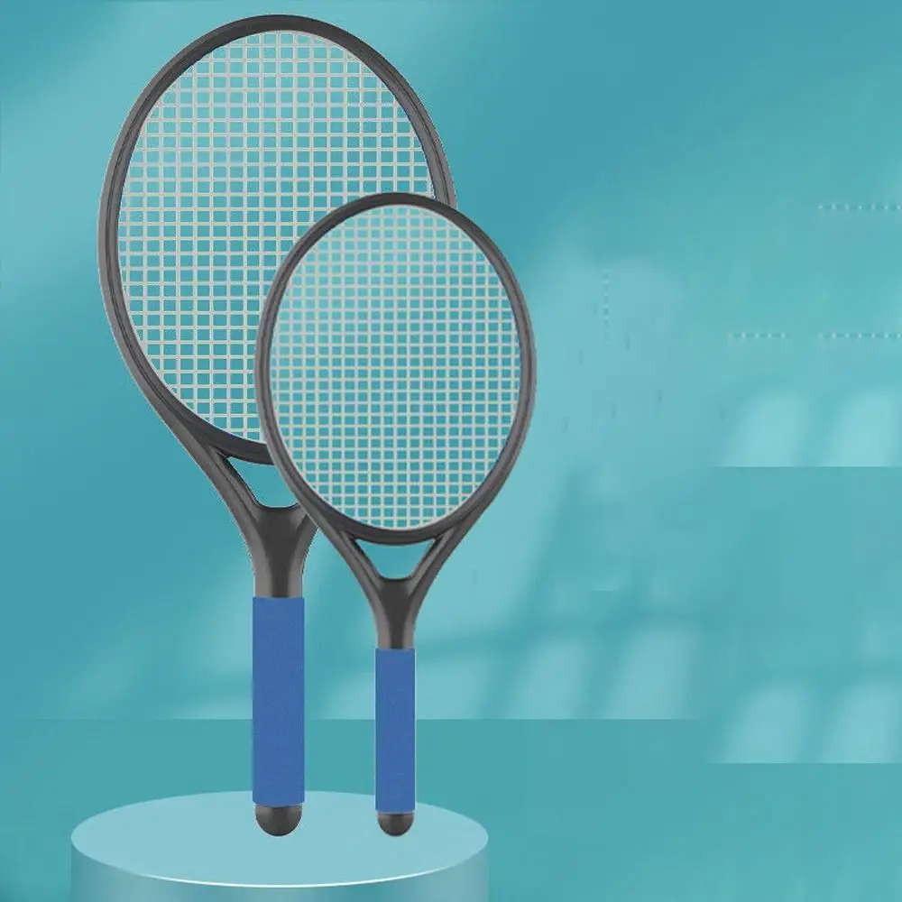Хорошая эластичность Комплект теннисных ракеток Эргономичный с теннисной ракеткой Комплект для теннисного рикошета Противоударная противоскользящая ручка Изображение 2