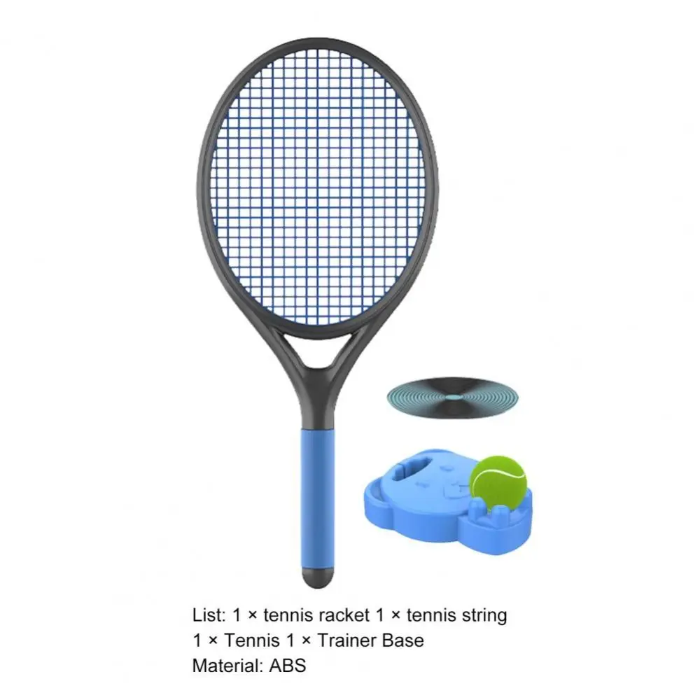 Хорошая эластичность Комплект теннисных ракеток Эргономичный с теннисной ракеткой Комплект для теннисного рикошета Противоударная противоскользящая ручка Изображение 3