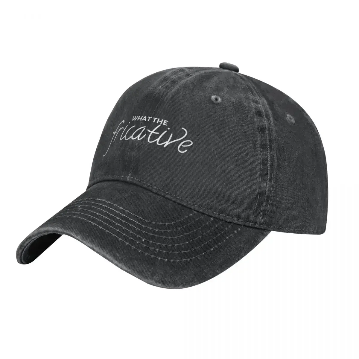 Что такое Фрикативное - белое на черном Ковбойская шляпа, шляпа джентльмена, одежда для гольфа в стиле хип-хоп, кепки для гольфа, Женские и мужские Изображение 0