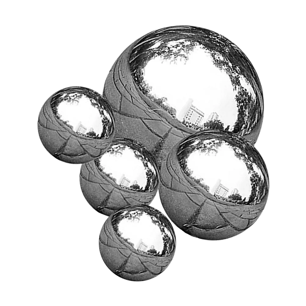 Шар для созерцания сада, Зеркальные шары, Светоотражающая сфера, Полый Бесшовный пруд из полированной нержавеющей стали, Открытый Металлический плавающий Изображение 2